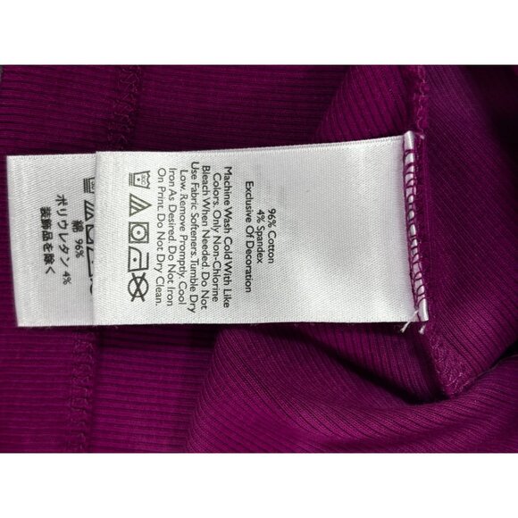 Eddie Bauer Tank Top Women's Medium fuchsia ruffled top - Picture 5 of 9